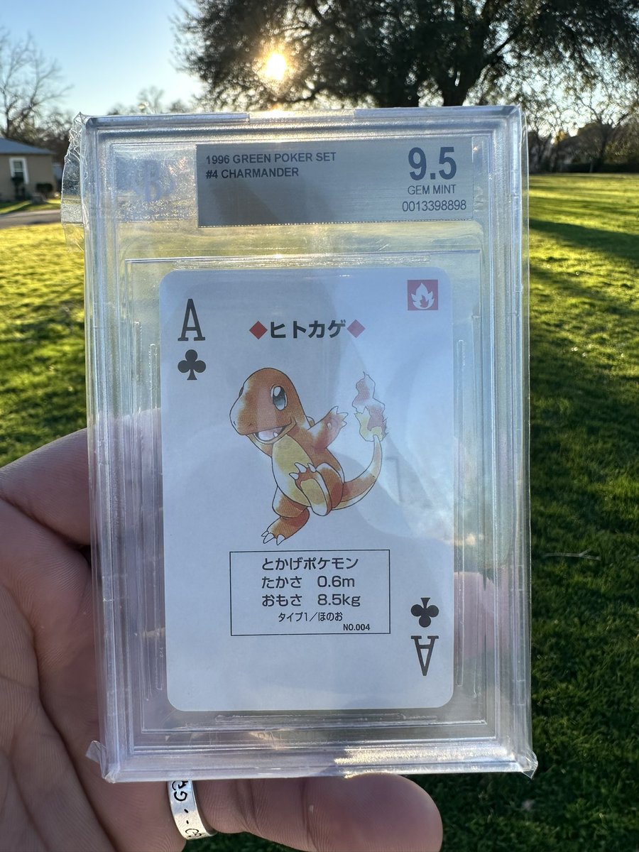 🔥Anniversary Giveaway Time🔥 For a chance at a BGS 9.5 Charmander Ace Poker Card all you gotta do is: ✅ Like & RT this ✅ Be Following ✅ Promise to Take Care of This Card if Win 😭. Its one of my favorites. Picking a winner Friday 1/27. Gonna do something else by then too