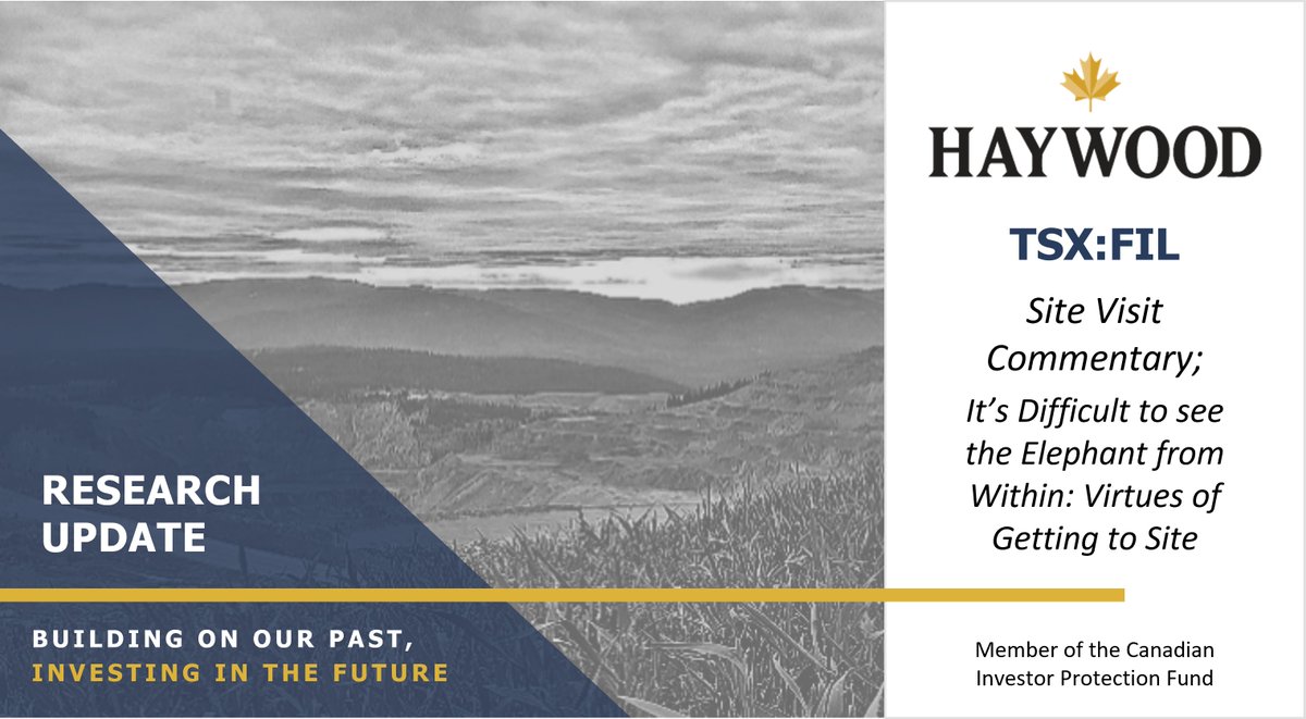 HaywoodSec's tweet image. Haywood Research Analyst Geordie Mark has published a #SiteVisit note on @filo_mining. Contact your Haywood Investment Advisor for a copy. $FIL.T

#FiloMining #Exploration #Mining #Copper #Silver #Gold $FIL