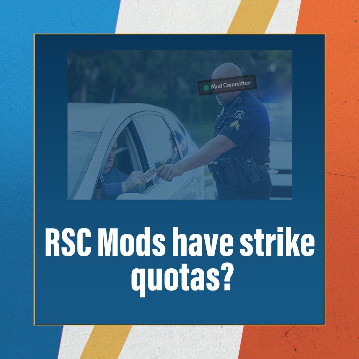 shift_rsc's tweet photo. After a recent interview with a trusted source who asked not to be name, ShiftRSC has learned that mods were told they must give out a certain amount of strikes or risk being kicked⁉️⁉️⁉️ What are your thoughts on this? https://t.co/HYNedxObHr