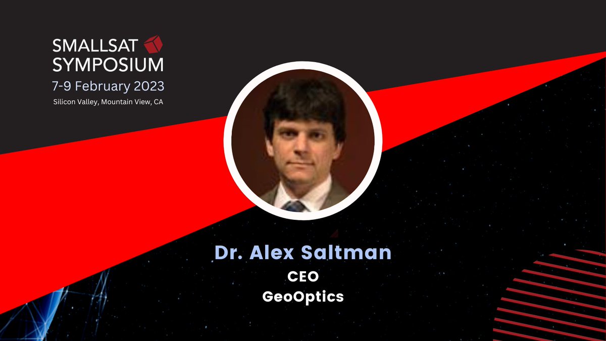 Dr. Alex Saltman is the CEO of GeoOptics, and former Executive Director of the Commercial Spaceflight Federation, representing the fast-growing commercial space industry. Full bio: bit.ly/3HmTY7x #smallsatsymposium #smallsat #satellite #satnews #smallsatshow