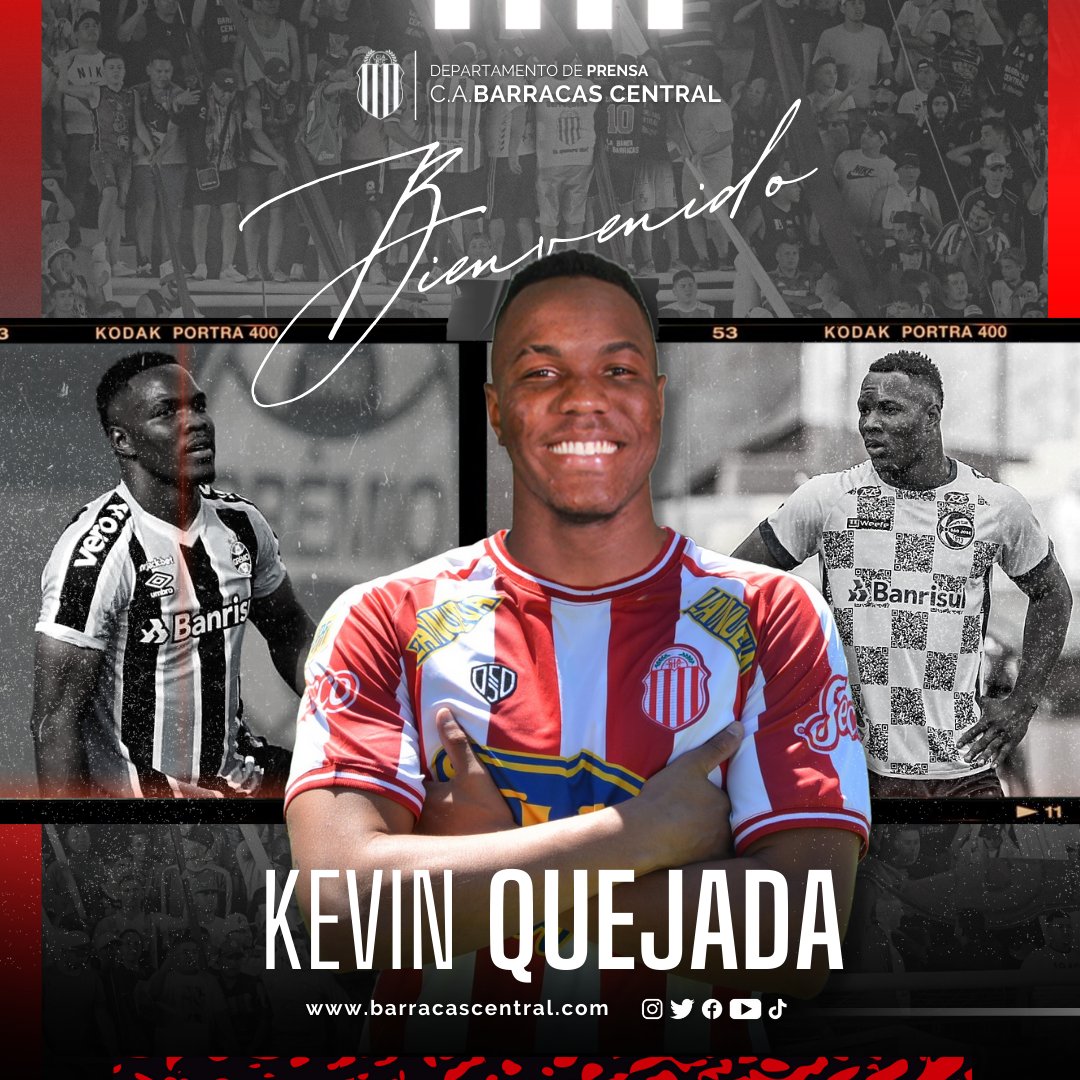 barracascentral's tweet photo. 🇨🇴 El delantero colombiano Kevin Quejada llega desde Porto Alegre para ponerse la camiseta de Barracas Central. El ex Gremio es nuevo refuerzo para la dupla De Paoli-Milano

Éxitos @KQuejada 💪 https://t.co/dyTcflq2nE