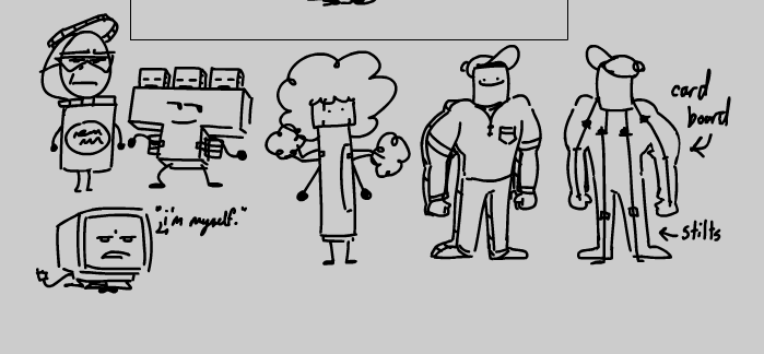 DanDaMiniFig's tweet photo. Halloween costume sketches of the #ObjectiveCriticism gang for a possible Simpsons-esque Halloween short? https://t.co/BYYXfU6h6U
