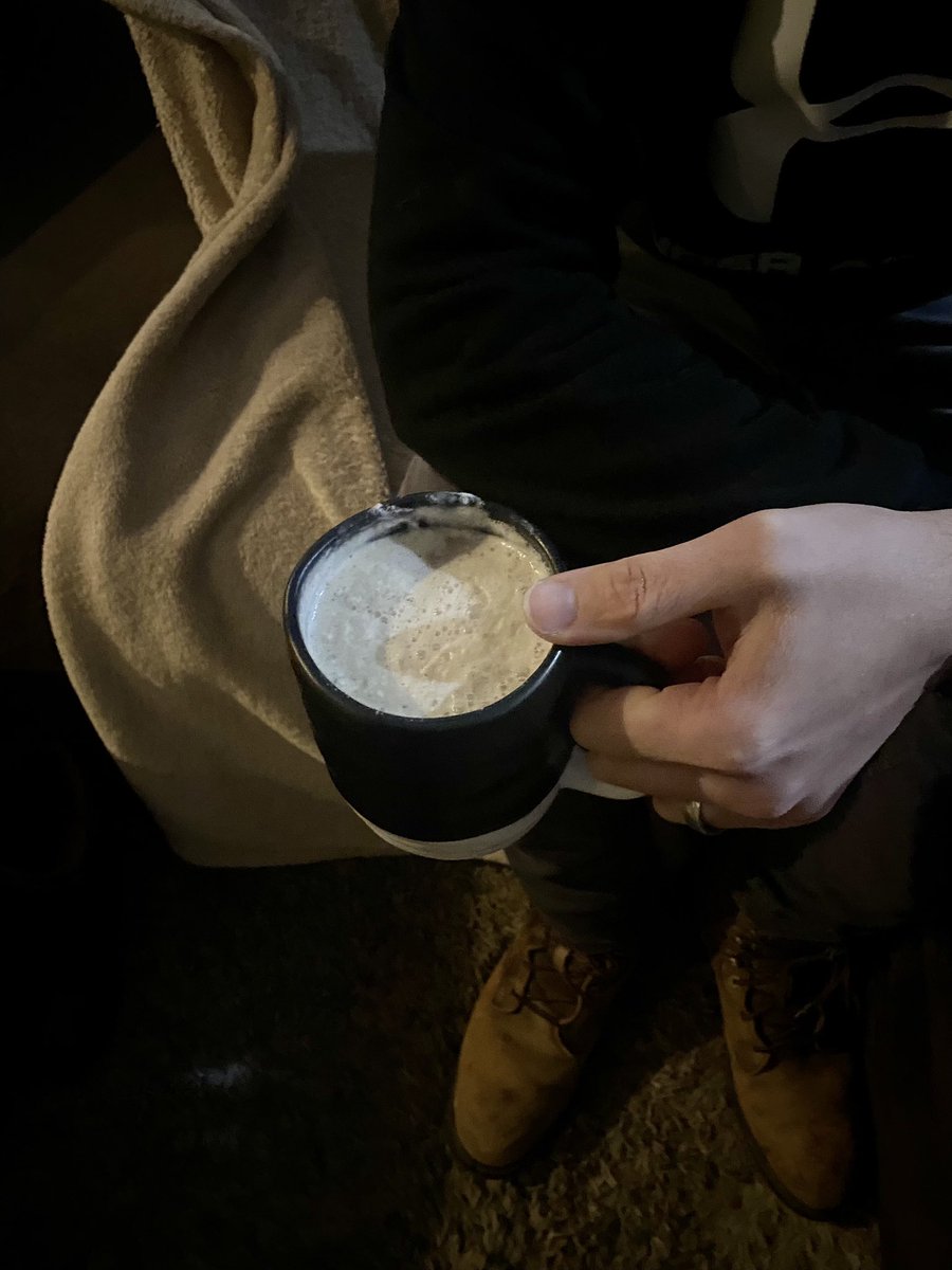Zombfyd's tweet photo. The wife was not a fan of the “Hot buttered rum”. 

Two rapidly became one. 

3 shots rapidly became 6. 

Sober me rapidity became pirate me. 

#Arrr #TwoIntoOne #OneIntoFun https://t.co/128huIazne