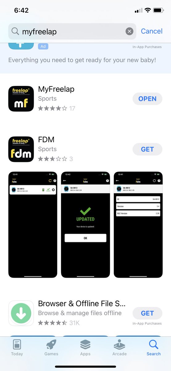 coachdrash's tweet photo. @coachbdixon @freelap Mine says version 3.3. Maybe a dumb question but what’s the difference between My Freelap and FDM? Do I need both? https://t.co/tUD09wGPCC