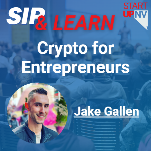 StartUp_Nevada's tweet photo. Join us next month, on February 10th, in Las Vegas for our Sip & Learn with Jake Gallen!
Buy tickets here: https://t.co/qO7dJTp6No
#StartUpNV #LasVegas #Investing #Nevada #Entrepreneur #Entrepreneurship #Crypto https://t.co/Ly9PYUrGXK