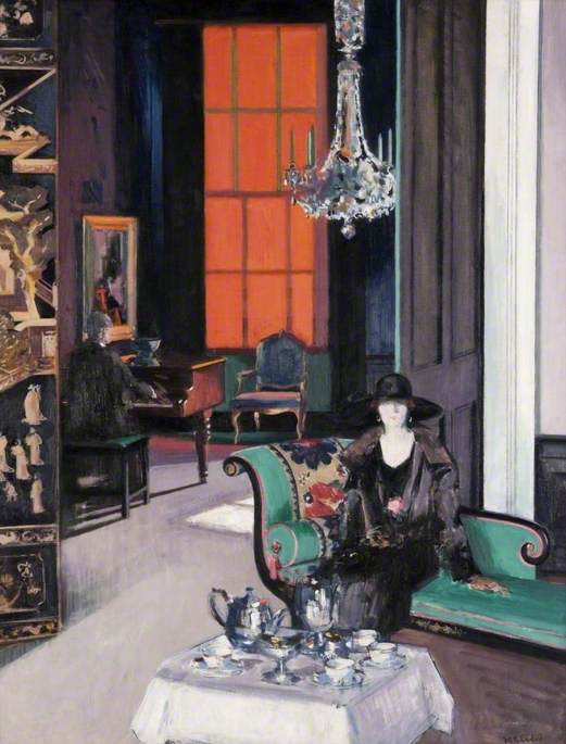 hodgetts_susan's tweet photo. 🖼️ Interior: The Orange Blind, c.1927: #FCBCadell
#ScottishColourists #TuesdayTea #PaintingoftheDay https://t.co/4CF6FX641j
