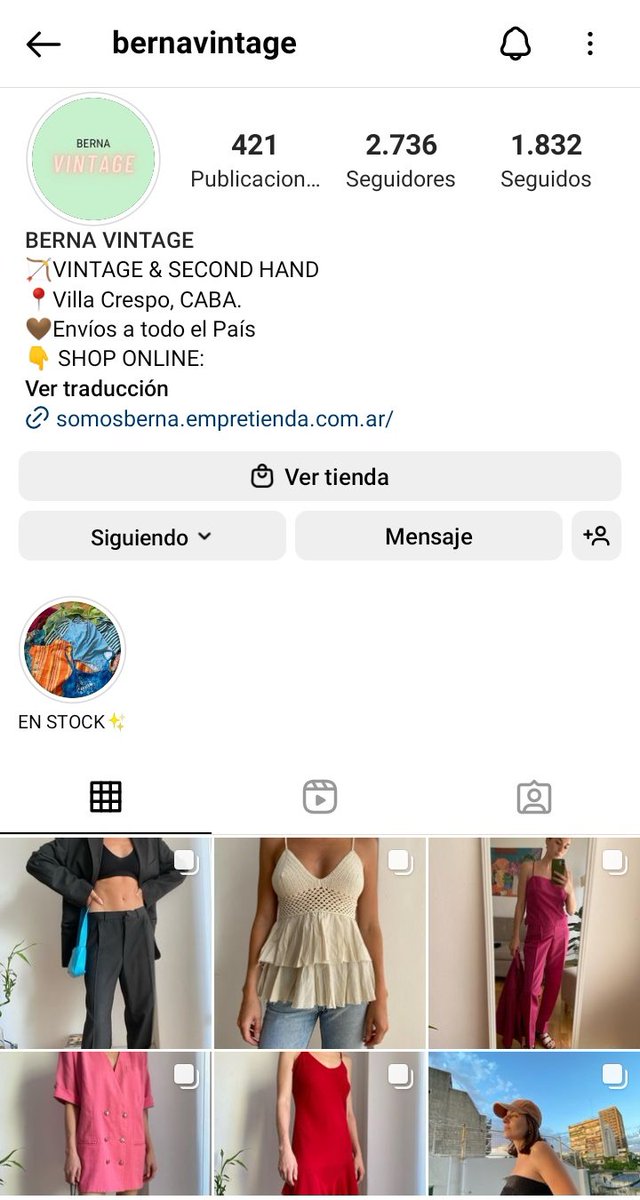 amigues! Como ésta red social hermosa es servicio, les dejo el link de la cuenta de instagram del emprendimiento de unas amigas que es lo mejor que te puede pasar ❤️‍🔥
Ropa vintage, con toda la onda y precios recontra amigables 🌹
instagram.com/bernavintage?i…