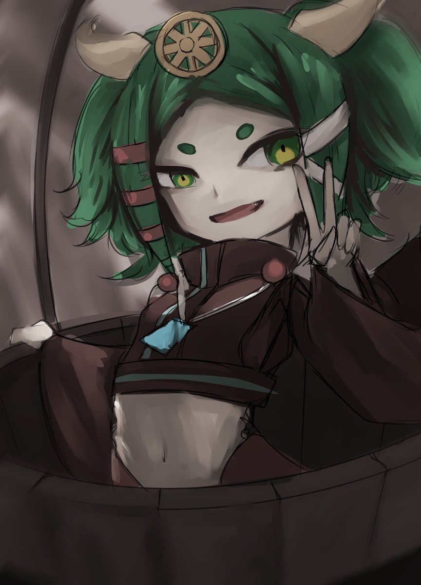 BKHE32's tweet image. Drew with extremely time limit (1 hr), it&apos;s @satachan3 ! But I just put it in the bucket—

ps. Sata is faster than me lmao

#VTuber #VTuberTH #SataData #touhouproject