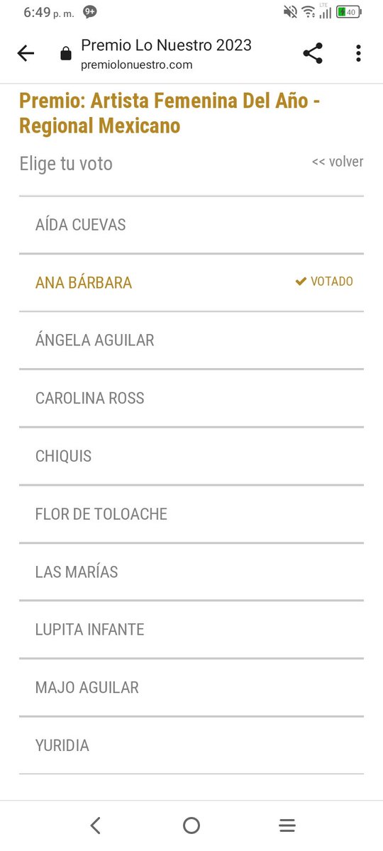 AnaBarbaraSV's tweet photo. #ABFans Ana Barbara está nóminada en  #PremiosLoNuestro y nos encantaría que nuestra reina se los gane este año!!!!

. Categoría Artista Regional Del Año "Ana Barbara" 
Link: para votar
https://t.co/pwKTJPxx6y ¡ Vota ya ! https://t.co/erJbKsVYWa