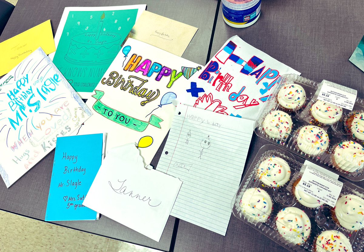 I’m not one for birthdays, but I mean it when I say my school family showered me ALL DAY today. Who you work with is so important, and I’m thankful for my #rocksolid team. I don’t deserve a single one of their cards, cupcakes, or happy birthday renditions. 💛 #EbinportLiftsMe