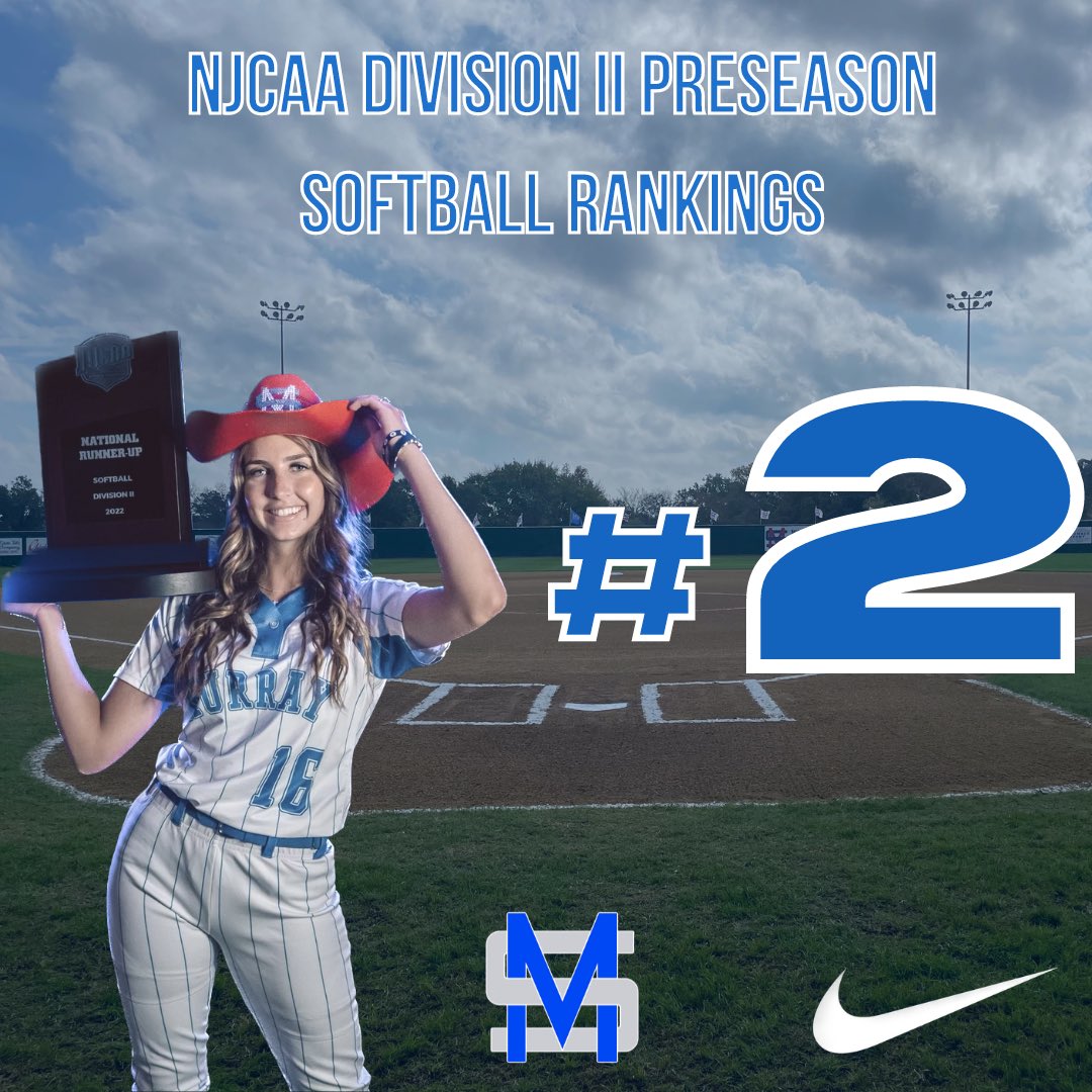 Murray State Softball #2 on the 2023 preseason rankings. 

mscaggies.com/news/2023/1/23…