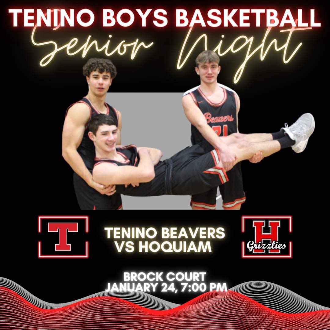 Tenino_Hoops's tweet photo. Senior night is tomorrow night. Come out and celebrate these three seniors! It’s a big game as well so be loud!! #GoBeavs #OnTenino https://t.co/6nK2GanCdt