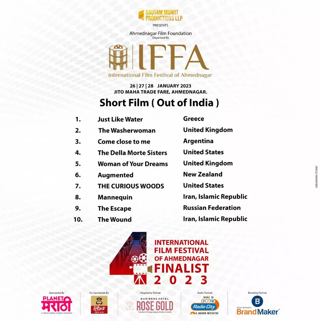 iffaindia1's tweet photo. Hello Cinema lovers, IFFA 2023 is happening on 26 to 28 jan , here is the list of Finalist 

#iffa #internationalfilm #ahmednagar #iffa2023 #cinema #loveforcinema #filmfestival #internationalfilmfestivalofahmednagar https://t.co/PcZ7NzyCtW