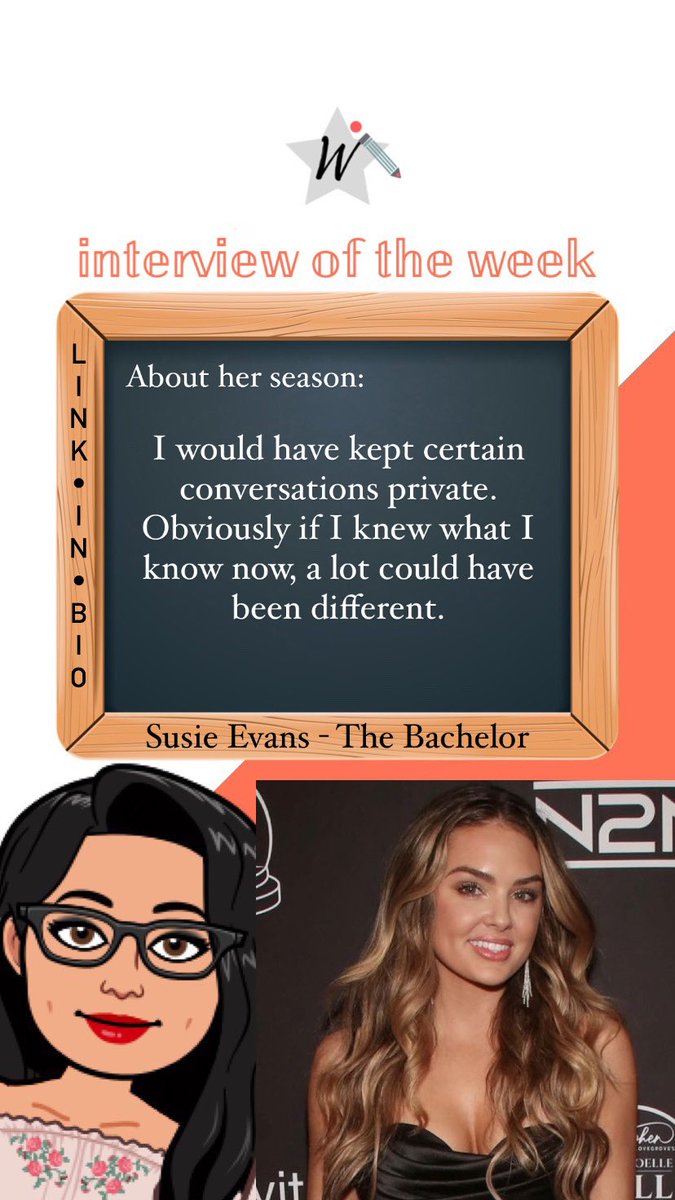 whitterview's tweet photo. Oh hey it’s #BachelorMonday and there is no other person that should welcome us back to this weekly Monday occurrence than the Icon herself @ThenSusieSaid In this weeks interview! #TheBachelor 

https://t.co/qaoq4GUjNH https://t.co/paZLz4gULN