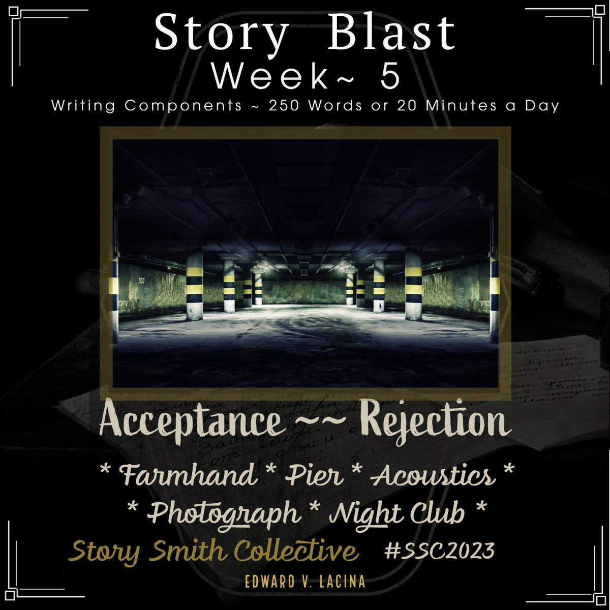 Story Blast for Week Five.

A weekly Newsletter coming soon.

#writingcommunity #writingprompt #writing #amwriting #250wordsaday #storysmithcollective #storyteller #apiringwriter #screenwritingtips #dejavoodoosllc #storyblast #aspiringscreenwriting #bingeandpurge