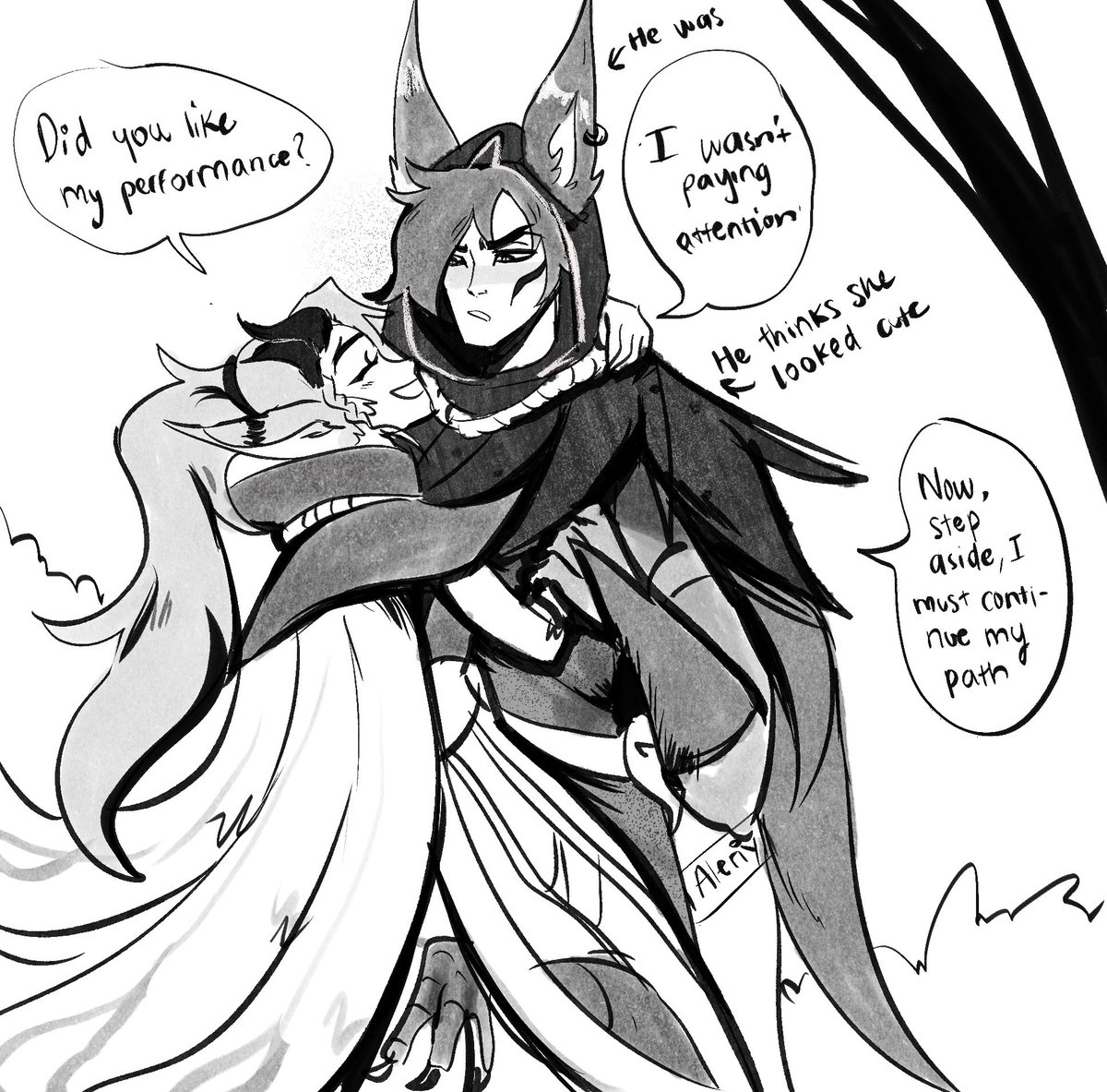 The idea of genderbent sunk in

#LeagueOfLegends #ArtofLegends #xayah #rakan 