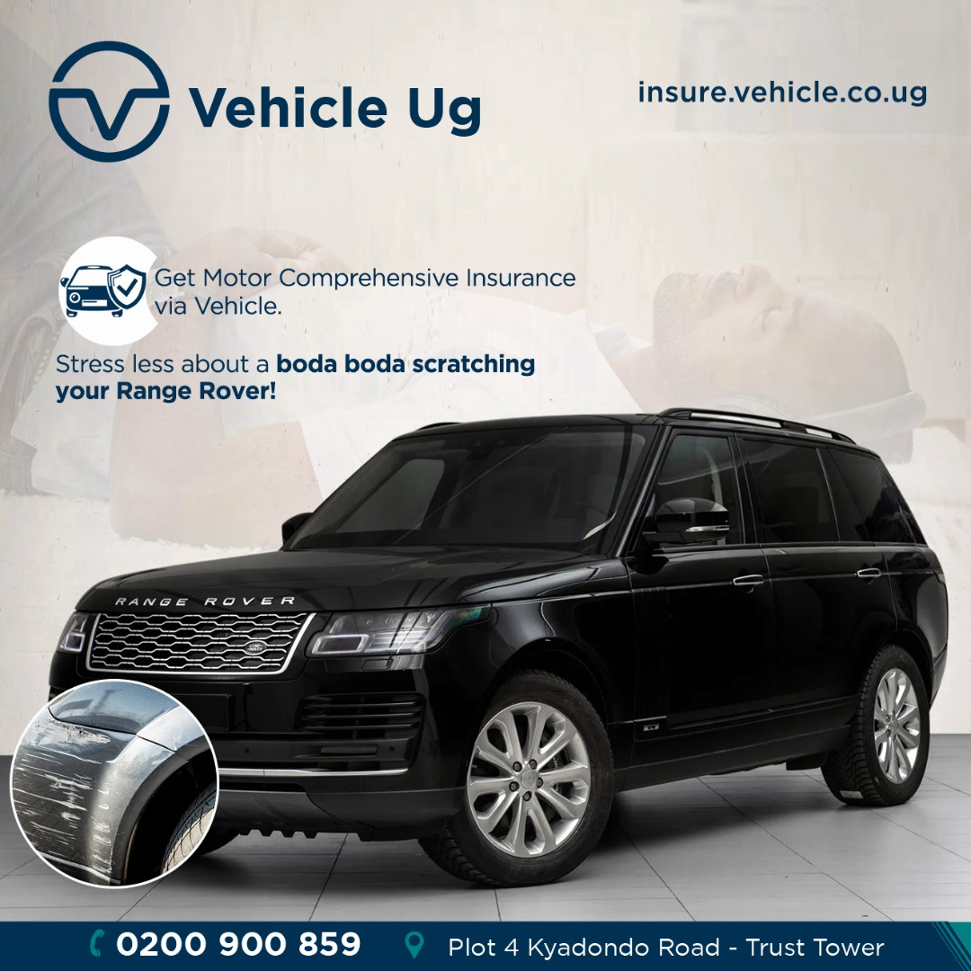 Vehicle_UG's tweet photo. Stress less about a Boda boda scratching your Range Rover!
Get your Motor Comprehensive insurance today via https://t.co/7KR5Tz04Xr
#Vehicle #MotorInsurance #MotorComprehensiveInsurance #Motor3rdParty #vehiclepolicy https://t.co/vGvs27HTV1