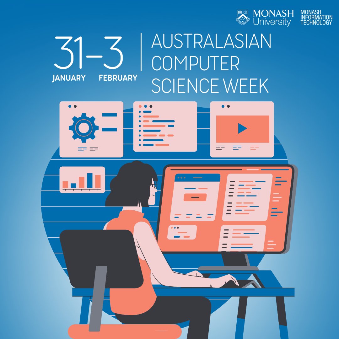 MonashInfotech's tweet image. Join us for the 2023 Australasian Computer Science Week (ASCW)!
🗓️ 31 January – 3 February 2023
📍 Monash University, Caulfield Campus, Melbourne
Registrations are now open: acsw.org.au/home/2023-regi…

#MonashInfoTech #AustralasianComputerScienceWeek