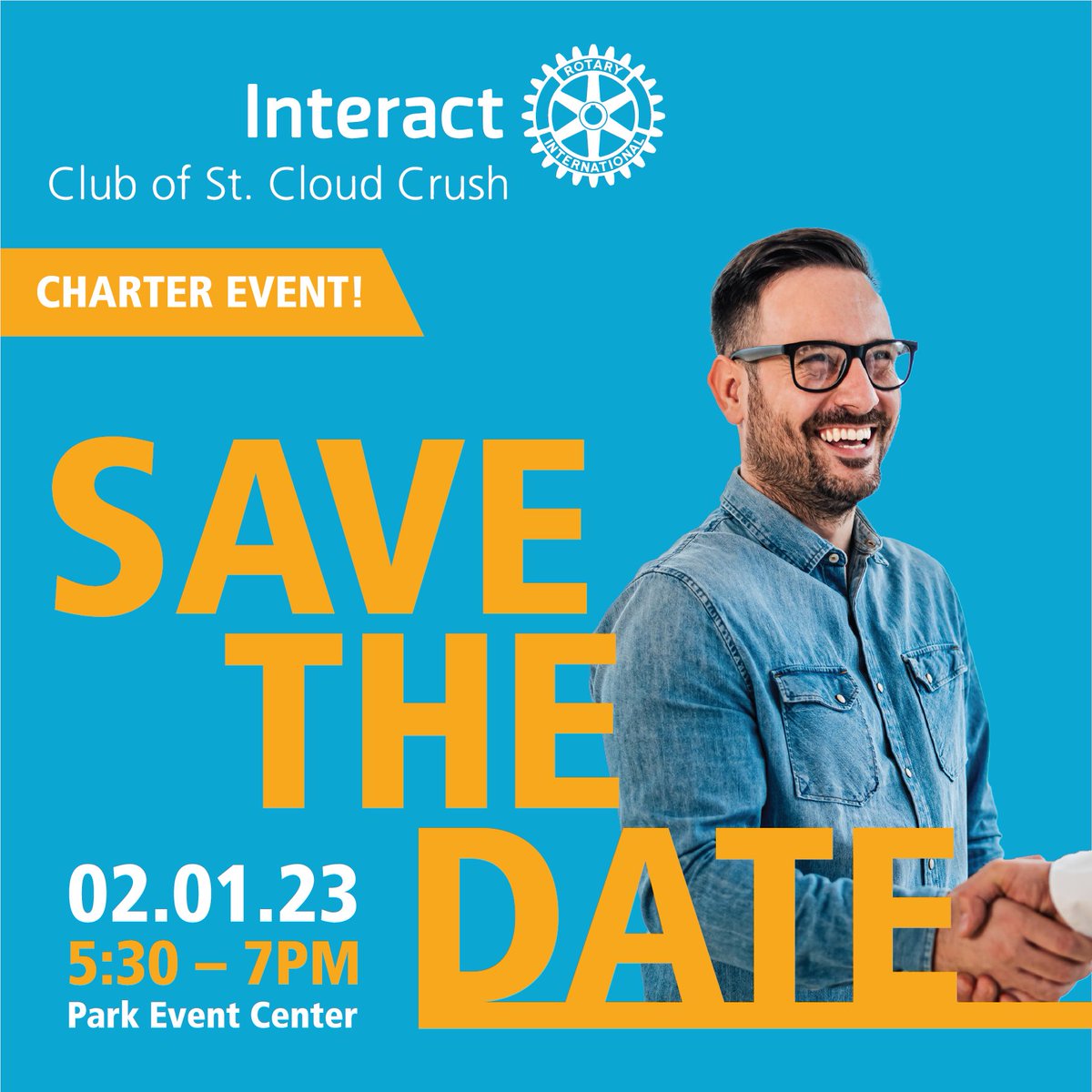 Rotary5950's tweet photo. St. Cloud Crush Interact Charter Invitation
Please join our Rotary family in person or online on February 1st from 5:30 p.m. to 7:00 p.m. at the Park Event Center (500 Division Street, Waite Park) to celebrate! https://t.co/wV5aBomyY5 https://t.co/Lm7BdQEYiv
