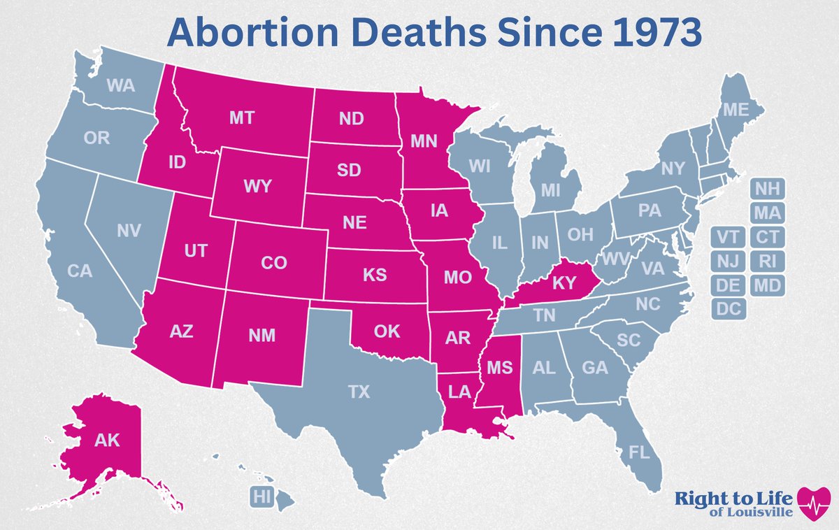 64M+ innocent lives have been lost to abortion since 1973. It's difficult to comprehend that many senseless deaths, but it is equivalent to the current population of Kentucky...plus 19 other states! Let's make abortion unthinkable in our lifetime! #prolife #AbolishAbortion