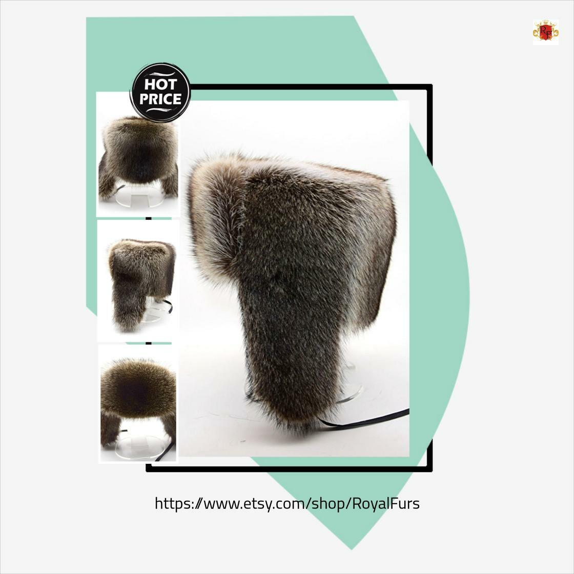 Winter hat made of natural raccoon fur etsy.com/listing/111278…
 #RaccoonFur #WinterHat