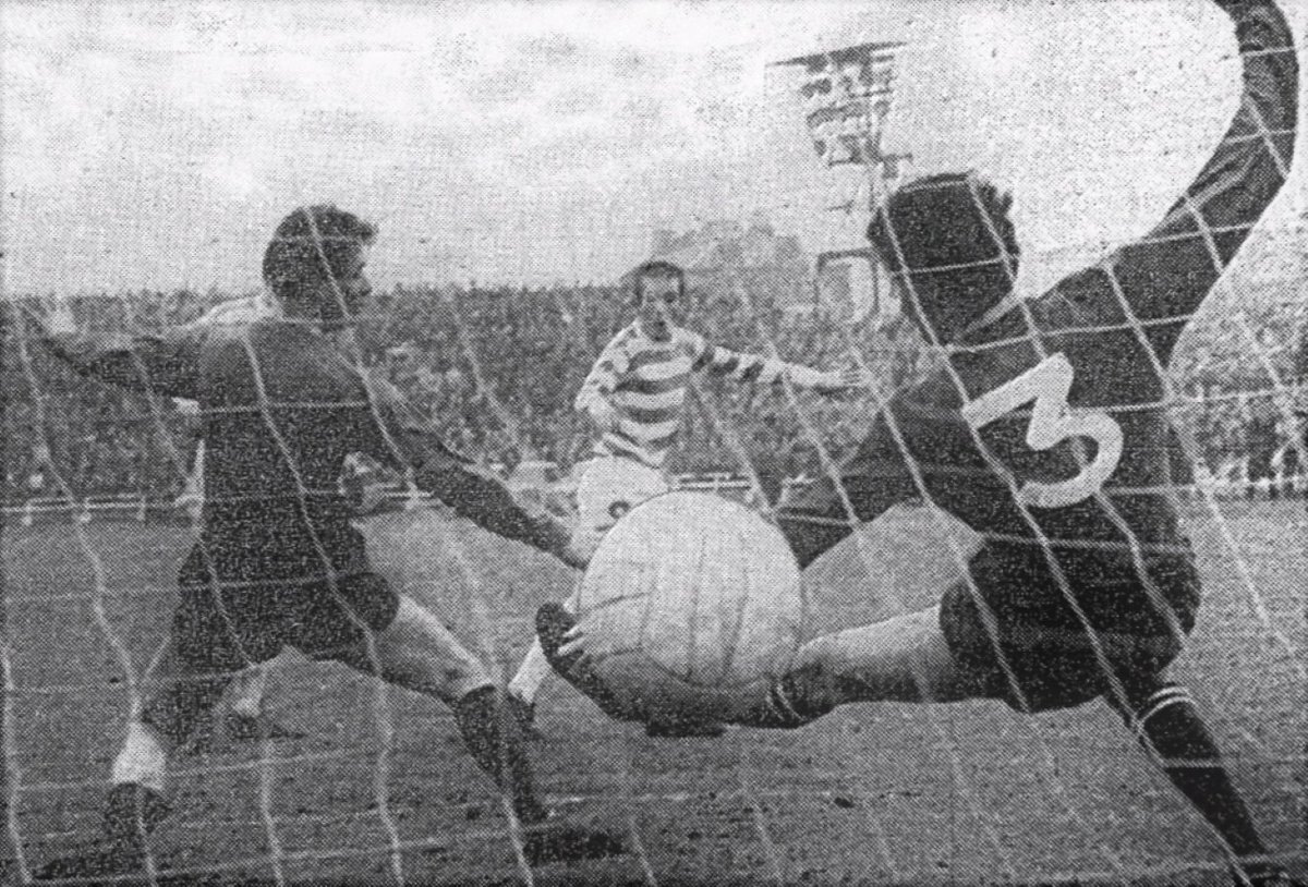 Grainy pic of Harry Hood's first ever goal for Celtic in 1969 against St Mirren at Love Street. <a href="/HarryHoodBook/">Harry Hood: Twice as good</a> <a href="/Boola_vogue/">Matt Corr</a> <a href="/helenahood25/">Nicky Hood</a> <a href="/SiobhanEdwards1/">Pubs and Politics</a>