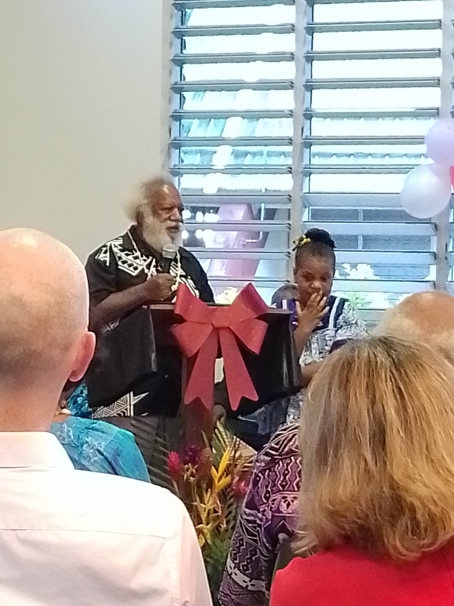 spc_live's tweet photo. Mildred Sope being remembered by her grannie and husband at launching of TUF TUMAS launch book today. Port, teacher and activist, she was an amazing part of #Vanuatu history @InVanuatu @MammasLaef @DailypostVu @psvivili @Miles_young20 @spc_cps https://t.co/khZkw7ykdV