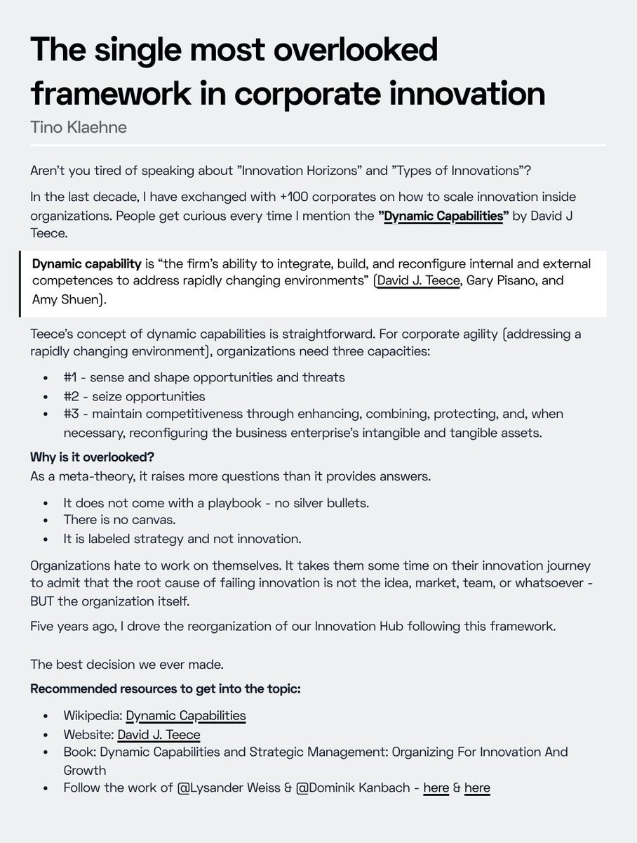 The single most overlooked framework in corporate innovation