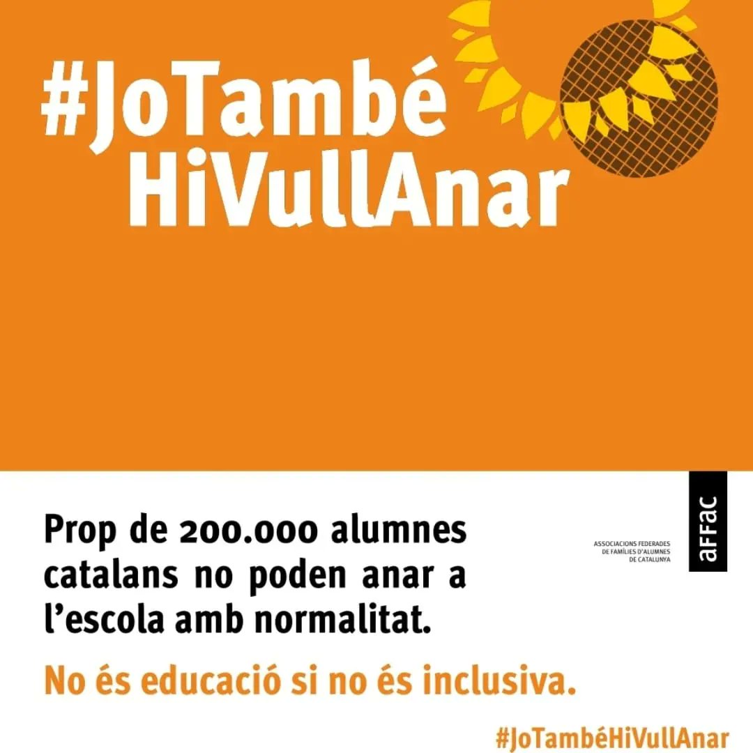 DrFerraniClua's tweet photo. #JoTambéHiVullAnar Demanem que s’apliqui el Decret d’Educació Inclusiva amb tots els recursos necessaris, per poder atendre els infants amb dificultats educatives,personals o socials. 
#JoTambéHiVullAnar @XEPSAbcn @consorciedubcn @educaciocat @AdaColau https://t.co/nK19Hpqh7D