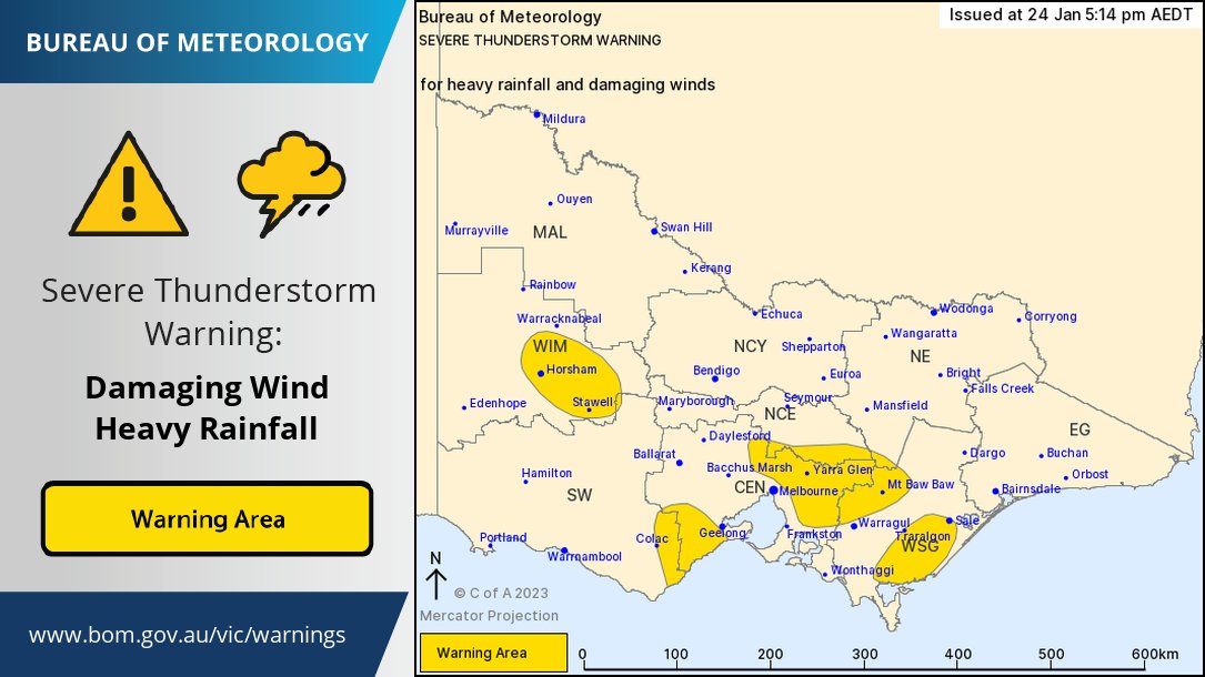 Bureau of Meteorology, Victoria on Twitter "The Severe Weather Warning