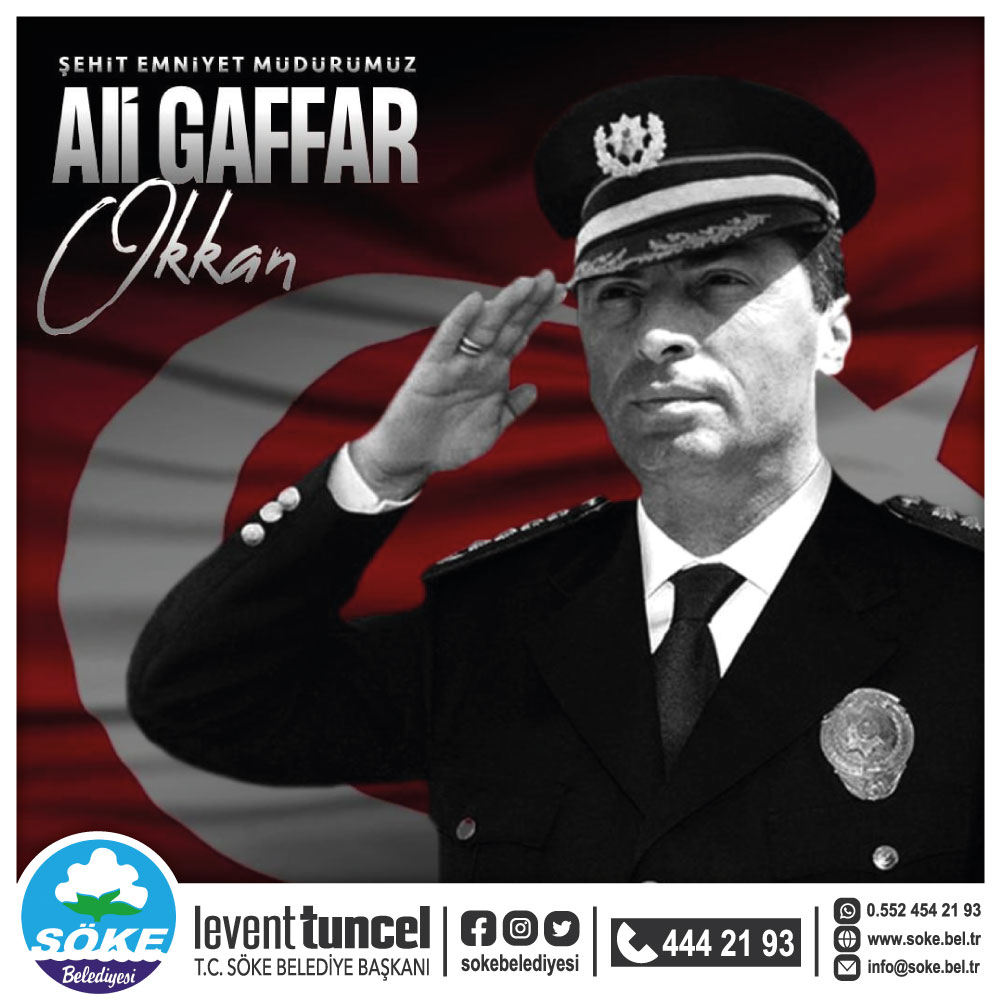 Cumhuriyet değerlerini canı pahasına savunan, uygulamaları ve hizmetleriyle halkın kahramanı olan, 21 yıl önce bugün hain bir pusuda katledilen Diyarbakır Emniyet Müdürü Ali Gaffar Okkan’ı saygıyla anıyoruz. 
#GaffarOkkan
