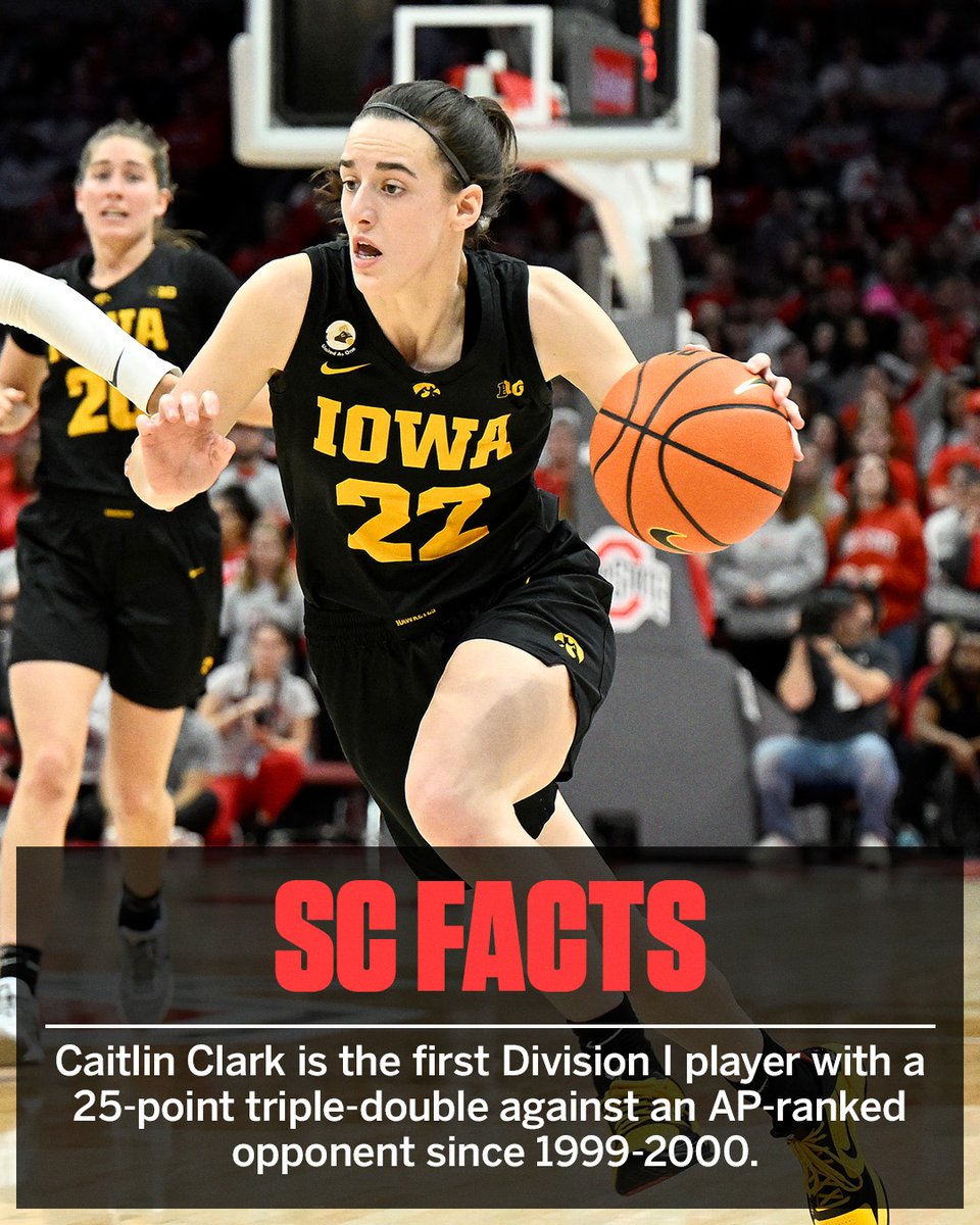 SportsCenter's tweet photo. Caitlin Clark is unreal 😤

@CaitlinClark22 I @IowaWBB https://t.co/jeEBnF6pLU