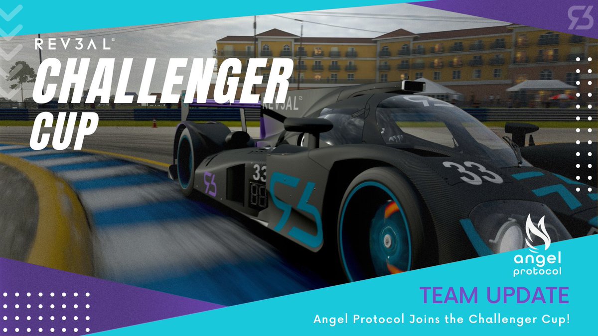 We are excited to announce that <a href="/AngelProtocol/">angelprotocol</a> will be racing alongside teams in the #REV3AL Challenger Cup! Stay tuned for updates on our partner invitational series! 

#eSports #web3gaming #web3community #Web3 #ForzaMotorsport #Simracing #gamingcommunity #iRacing #Microsoft