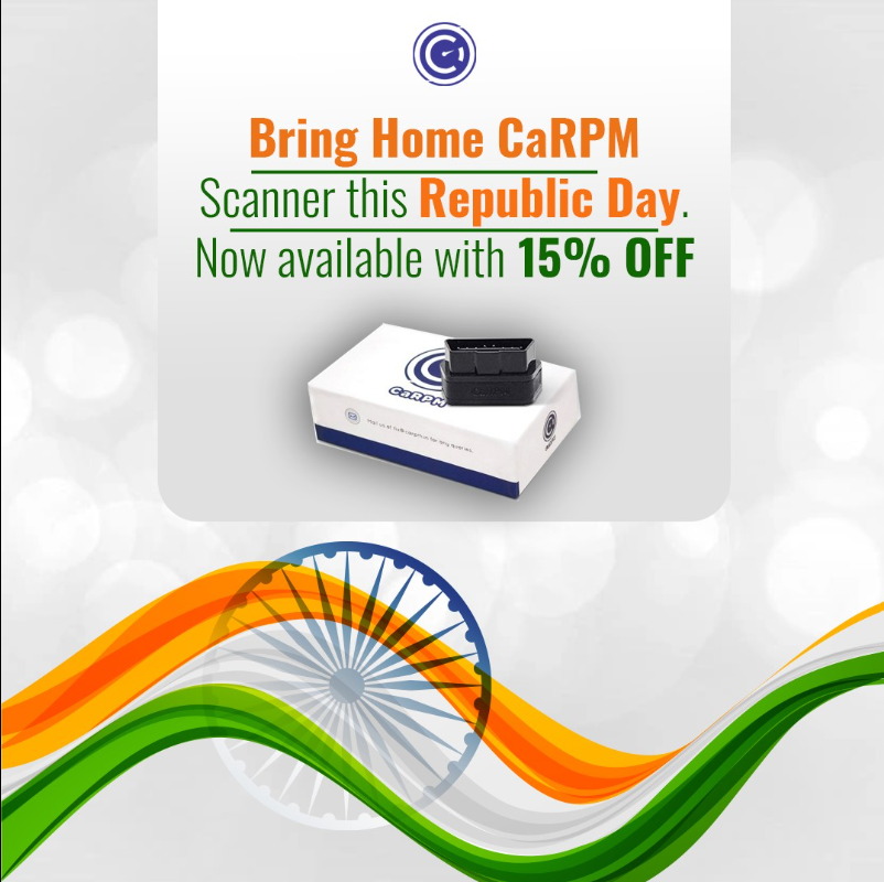 Bring Home the CaRPM Scanner this Republic Day 
Avail 15% discount on all products
Buy Now - garagepro.in/collections/al…