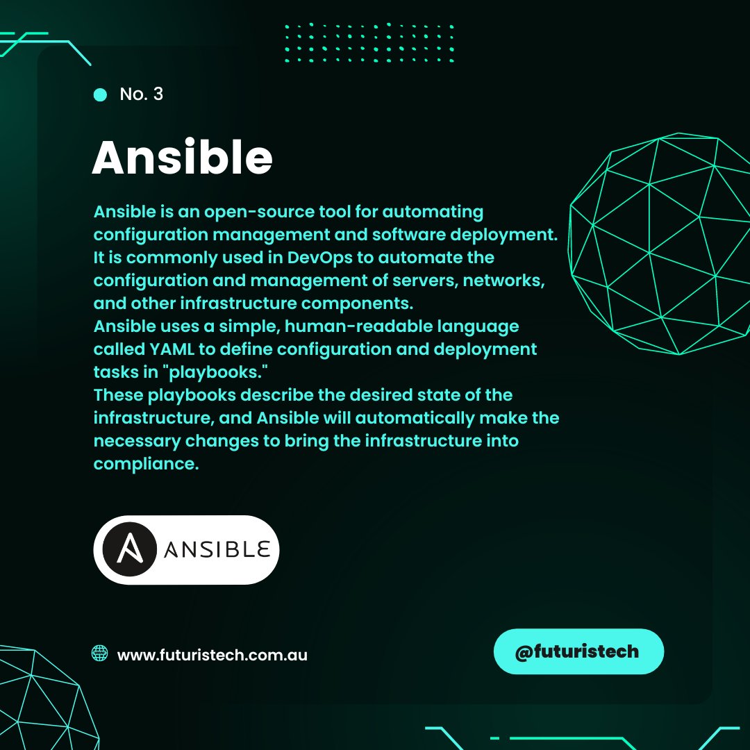 futuristechpty's tweet photo. Elevate your DevOps game with the power of automation! Bash, Terraform, and Ansible
๐ฅ๏ธVisit our Website : https://t.co/c6XeqhUsRj โจ
.
#DevOps #Automation #Bash #Terraform #Ansible #InfrastructureAsCode #SoftwareDeployment #ReducingErrors #MultiCloud #DevOpsTools #SSH #australia https://t.co/u97SrSEVDj