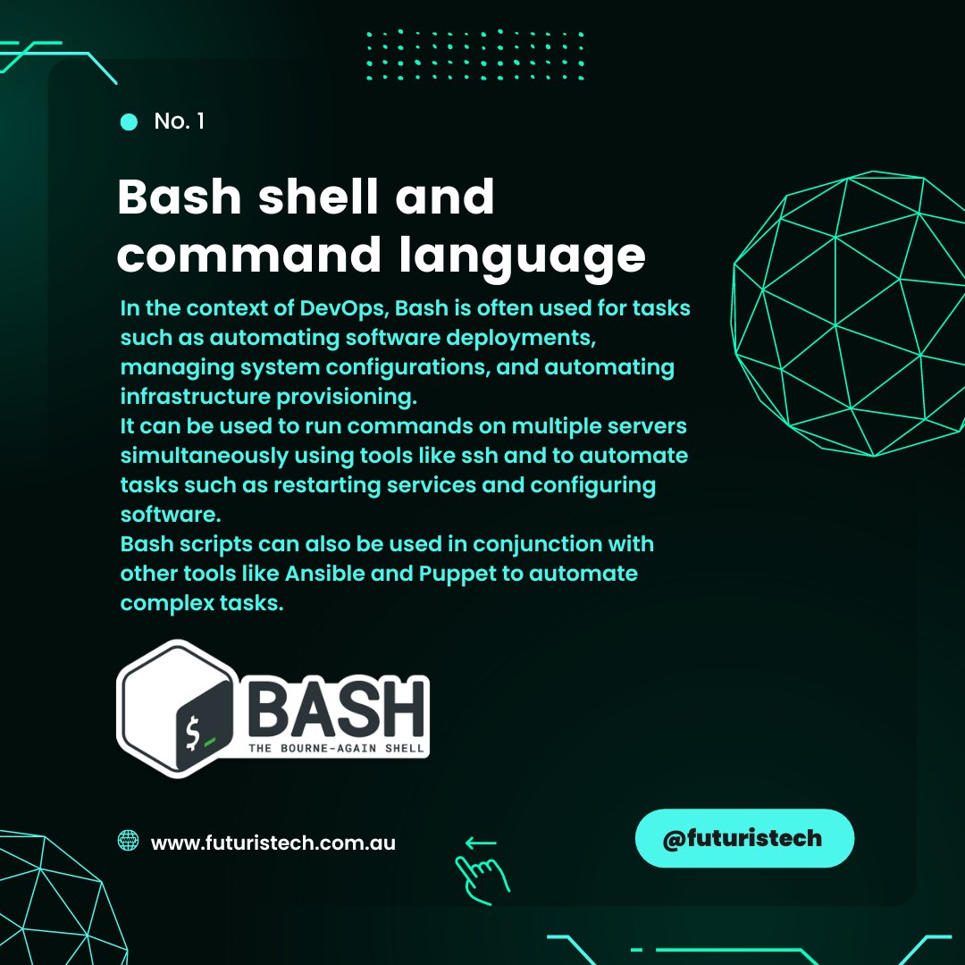 futuristechpty's tweet photo. Elevate your DevOps game with the power of automation! Bash, Terraform, and Ansible
๐ฅ๏ธVisit our Website : https://t.co/c6XeqhUsRj โจ
.
#DevOps #Automation #Bash #Terraform #Ansible #InfrastructureAsCode #SoftwareDeployment #ReducingErrors #MultiCloud #DevOpsTools #SSH #australia https://t.co/u97SrSEVDj