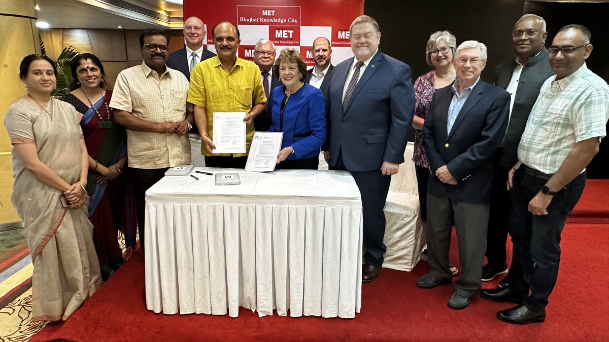cgedu's tweet photo. While in India, CGE signed Memoranda Of Understanding (MOUs) with 17 different institutions and/or organizations. Cooperation will include student &amp; faculty exchange, collaborative, research and much more. https://t.co/oIRIhVP8mY
