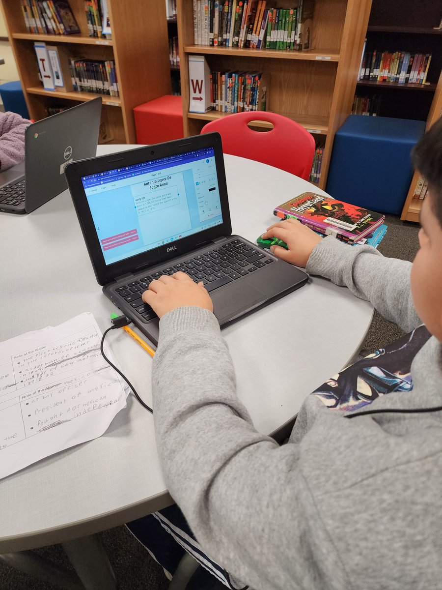 4th grade has been researching leaders at the Alamo using <a href="/Britannica/">Encyclopaedia Britannica</a>, and now they are creating their own books using <a href="/BookCreatorApp/">Book Creator from Kami</a>! <a href="/eaglelibrary1/">Elrod Library (San Antonio)</a> <a href="/NISDElrod/">Elrod ES</a> <a href="/NISDLib/">NISDLibraryServices</a> <a href="/Elrod4thgrade/">Elrod 4th Grade</a>