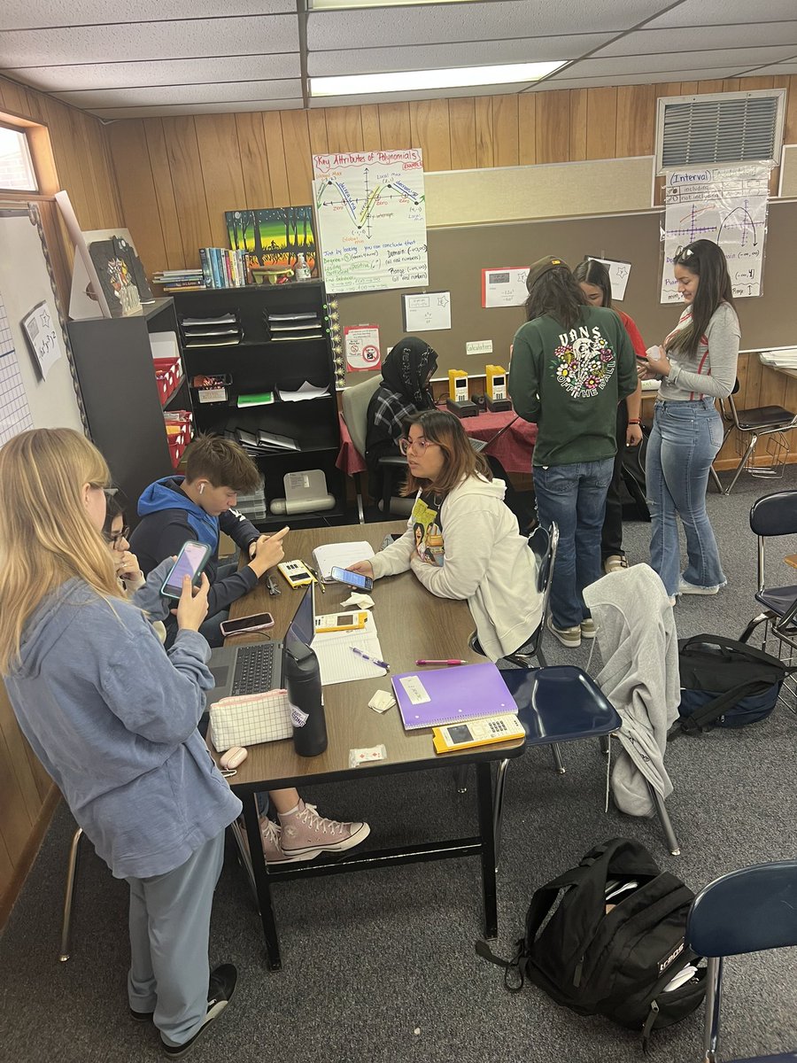 RubiWynne's tweet photo. Interactive Review days are so much fun and simply the best! I love hearing and seeing my students become mini-mathematicians! ❤️#wynnealgebra #quizlet #blooket #CASTTeachHS #reviewdays https://t.co/X5A0s5IvgX