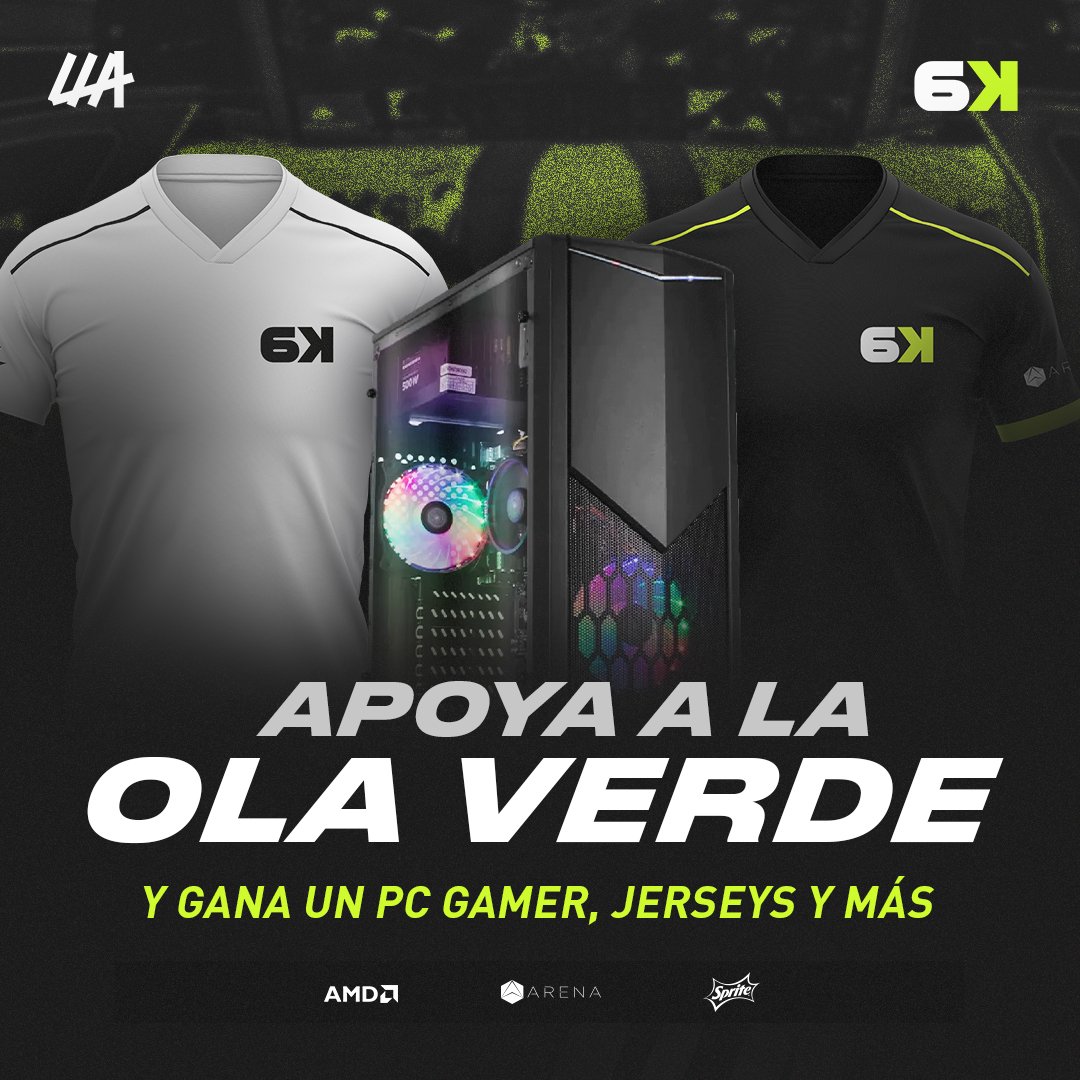!UNA PC GAMER POR VER NUESTROS PARTIDOS! 

#LaOlaVerde está a menos de dos días de debutar en la @LLA ¡Y queremos consentirlos como se merecen! 

Por ello, en los #Drops tendremos UNA PC GAMER, Jerseys y muchas sorpresas más para ustedes. 

Miranos por: lolesports.com/schedule?leagu…