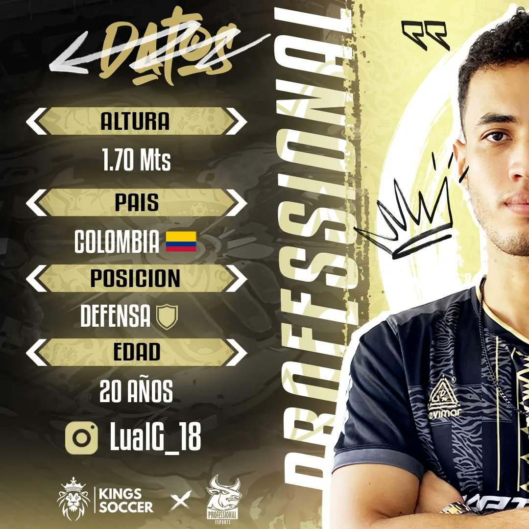 PFS_ESPORTS's tweet photo. 📍 Bienvenido, Alex López !!
🔝 El defensor Barranquillero viene de la división de Free Fire a defender los colores del #toro cara a la Liga @kingssoccercup
#GOPFS #EmbisteElToro 🟡⚫⚪
#sponsor
@beyondlegalmentors
@teamgamesoficial
@raptors.esport
@deportes_nevimar https://t.co/smWB5Ohy8w