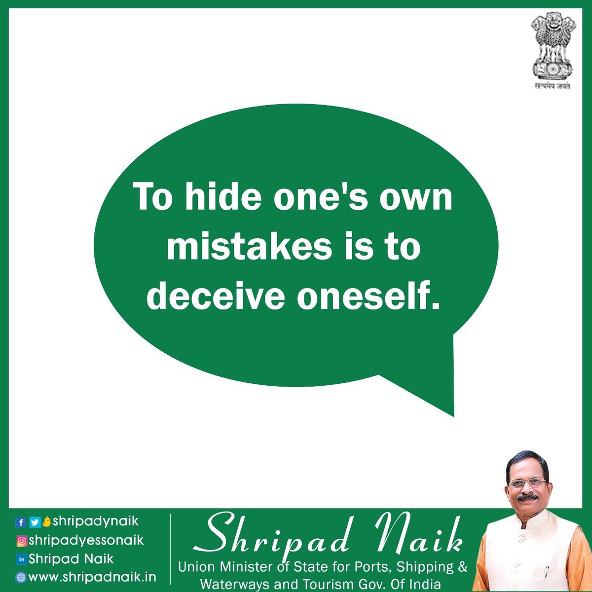 shripadynaik's tweet photo. #ThoughtForTheDay https://t.co/5WRTngK1pR