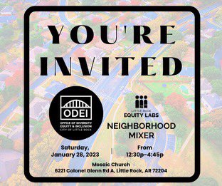 Andrea Lewis LR City Director (@andrealewislr) on Twitter photo If you would like to be engaged, or are engaged in making our communities stronger, unifying our city, and making changes in the equity gap that seemingly continues to increase, then this Equity Labs Neighborhood Mixer is for you! If you would like to be engaged, or are engaged in making our communities stronger, unifying our city, and making changes in the equity gap that seemingly continues to increase, then this Equity Labs Neighborhood Mixer is for you!