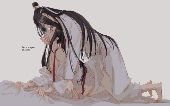 「bed sheet long hair」 illustration images(Latest)｜2pages