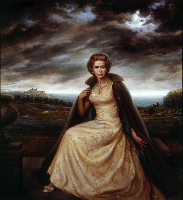 Portrait of Queen Elizabeth II by American artist Joseph Wallace King