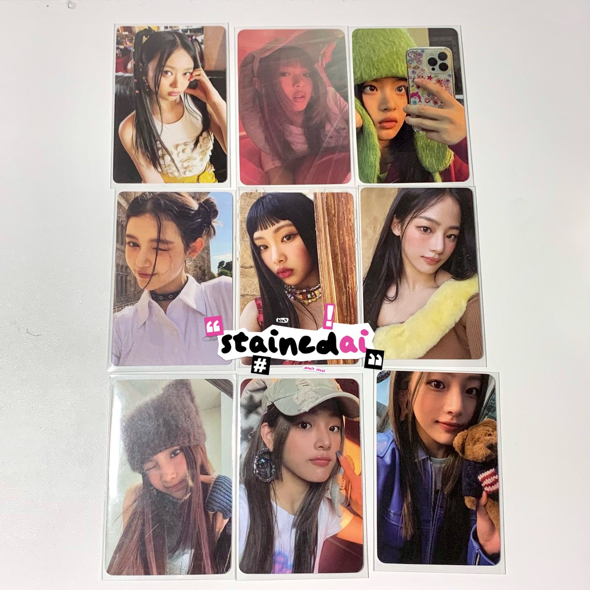stainedai's tweet photo. { help rt } wtt or want to trade ina 

⭐️ new jeans photocards 

trade to my wishlist > 1:1 / 2:1 / n:n ok~

must on hand, co 25.1 / 2.2

please check https://t.co/0GcjrlL6wi before dm-ing. https://t.co/K4gyDmiIwX
