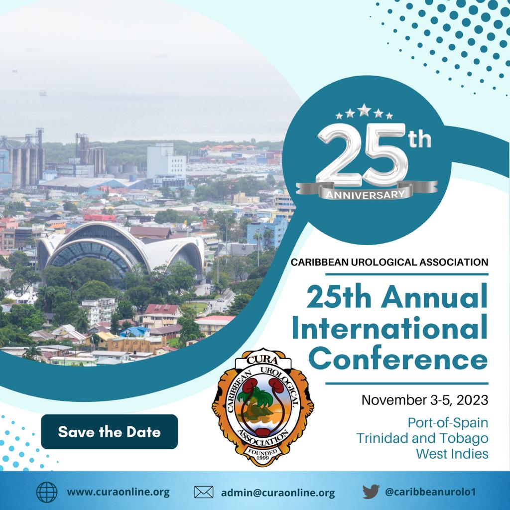 Satyendra Persaud MBBS DM (Urol) FRCS FACS FFSTEd (@persauddr) on Twitter photo Save the date! Book your flights early and join us in Trinidad in November! <a href="/AmerUrological/">Amer. Urol. Assn.</a> <a href="/Uroweb/">European Association of Urology (EAU)</a> <a href="/SIU_urology/">SIU-Urology</a> <a href="/BAUSurology/">BAUS</a> <a href="/Endo_Society/">Endourological Society</a> Save the date! Book your flights early and join us in Trinidad in November! <a href="/AmerUrological/">Amer. Urol. Assn.</a> <a href="/Uroweb/">European Association of Urology (EAU)</a> <a href="/SIU_urology/">SIU-Urology</a> <a href="/BAUSurology/">BAUS</a> <a href="/Endo_Society/">Endourological Society</a>