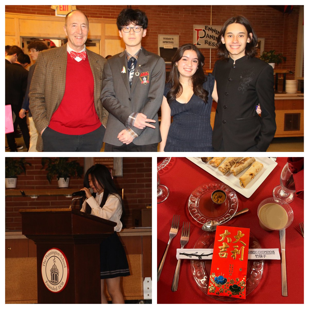 TPS_ResLife's tweet photo. @tps_news Our residential community celebrated Lunar New Year at Monday night’s formal dinner. Students and teachers shared stories about their family traditions and special memories they each have from celebrating over the years. https://t.co/d3UZBx9f5i