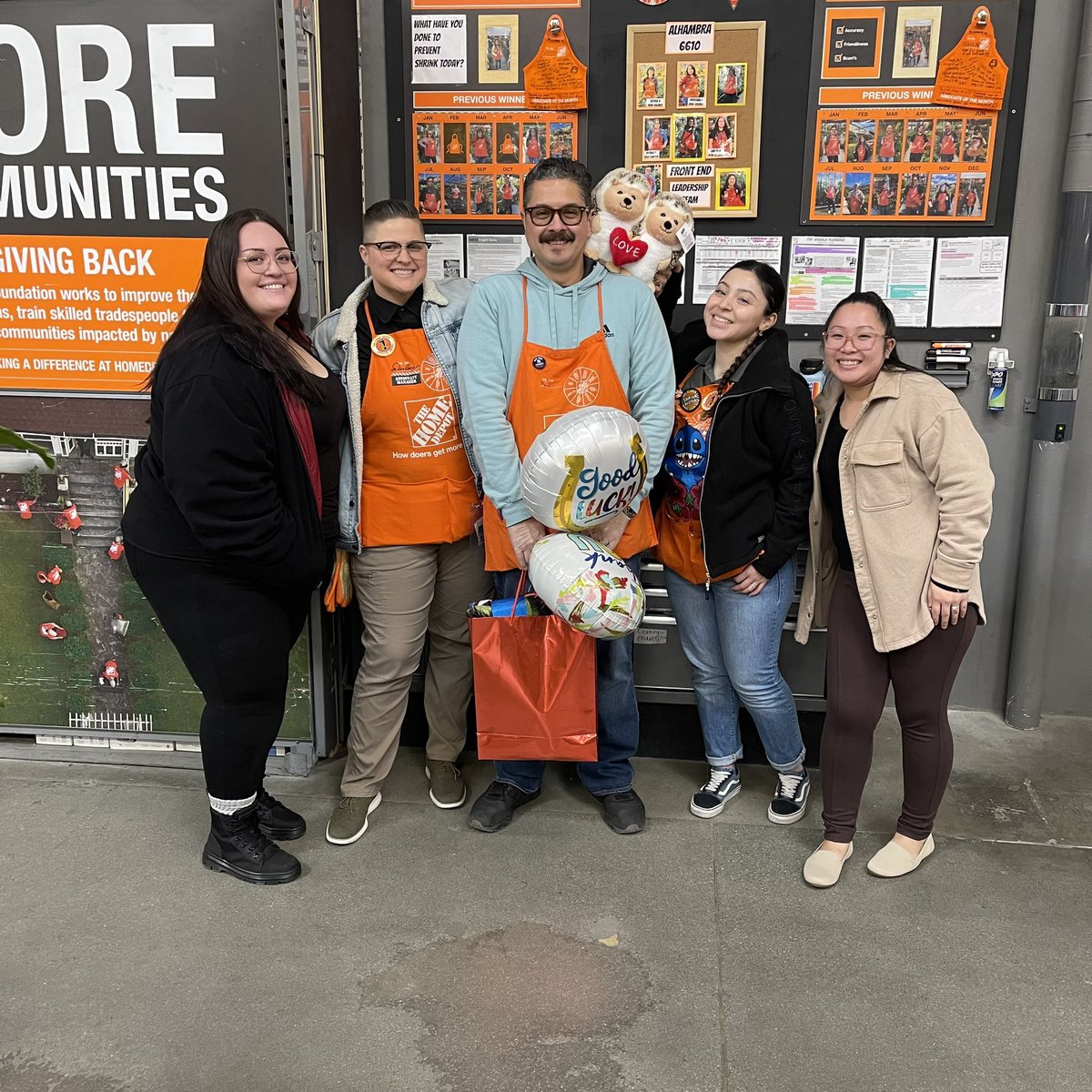 Wanted to give a very special/difficult goodbye to Raul D90. Amanda, Christina &amp; I have all had the pleasure of working w/ him as his FES’ &amp; Darlene as his OPS ASM. Wishing him nothing but the best as he starts a new journey! Thank you for all the hard work these last 6 years 🧡
