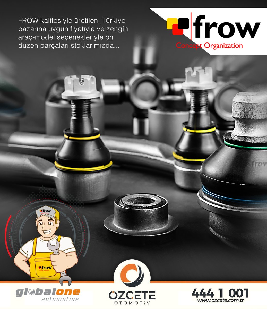 Parçaları Birleştiren GÜÇ!

FROW kalitesiyle üretilen, Türkiye pazarına uygun fiyatıyla ve zengin araç-model seçenekleriyle ön düzen parçaları stoklarımızda...

#yedekparca #yedekparçadergisi #frow #frowyedekparca #frowspareparts #frowparça #öndüzen #rotil #balljoint #frowas